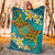 American Samoa Polynesian Blanket - Manta Ray Ocean - Polynesian Pride