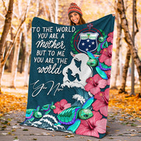 (Custom Personalised) Samoa Mothers Day With Green Turtle Blanket - LT12 - Polynesian Pride