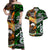Maori Aboriginal Matching Hawaiian Shirt and Dress New Zealand Australia Together Green LT8 Green - Polynesian Pride