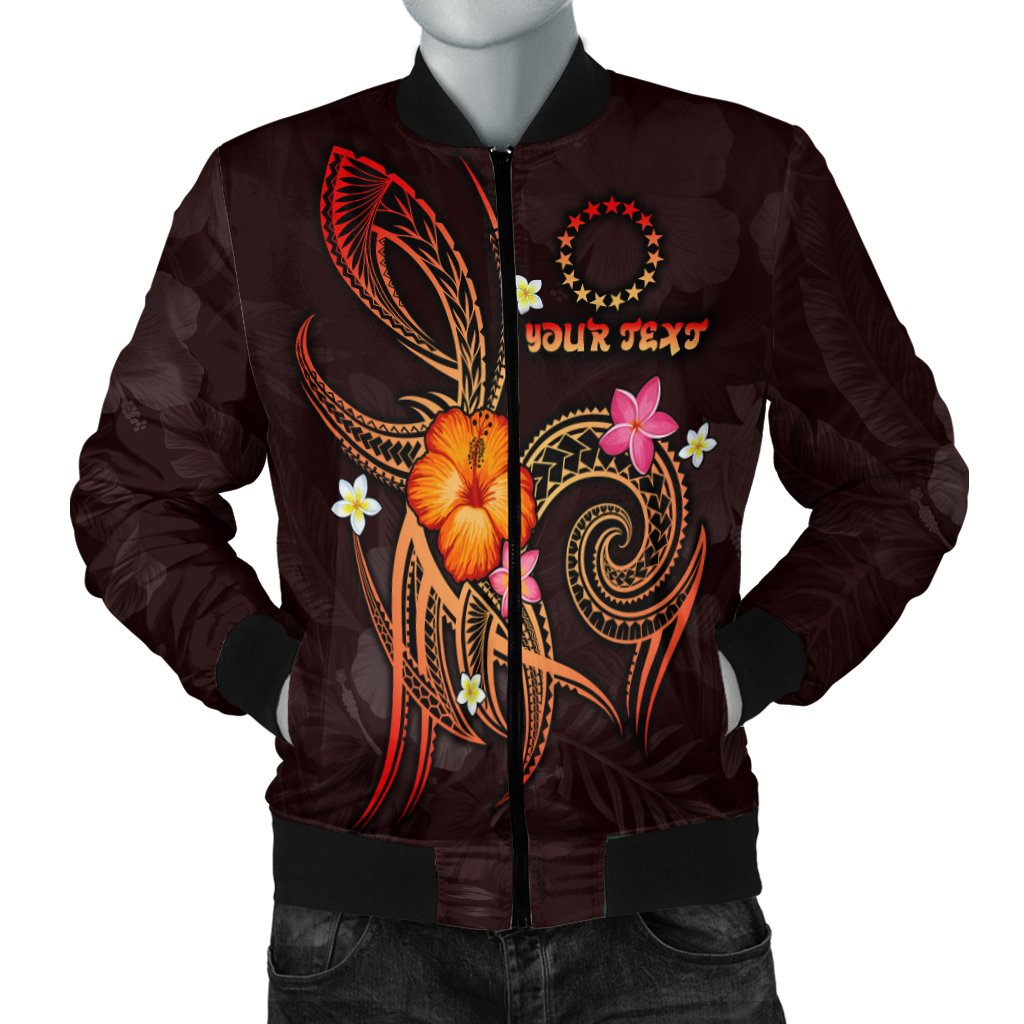 Cook Islands Polynesian Personalised Men's Bomber Jacket - Legend of Cook Islands (Red) Red - Polynesian Pride