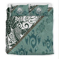 Federated States Of Micronesia Bedding Set - Leaves And Turtles - Polynesian Pride