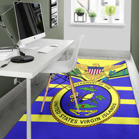 US Virgin Islands Area Rug Egales with Seal LT4 - Polynesian Pride