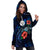 Niue Polynesian Hoodie Dress - Blue Turtle Hibiscus - Polynesian Pride