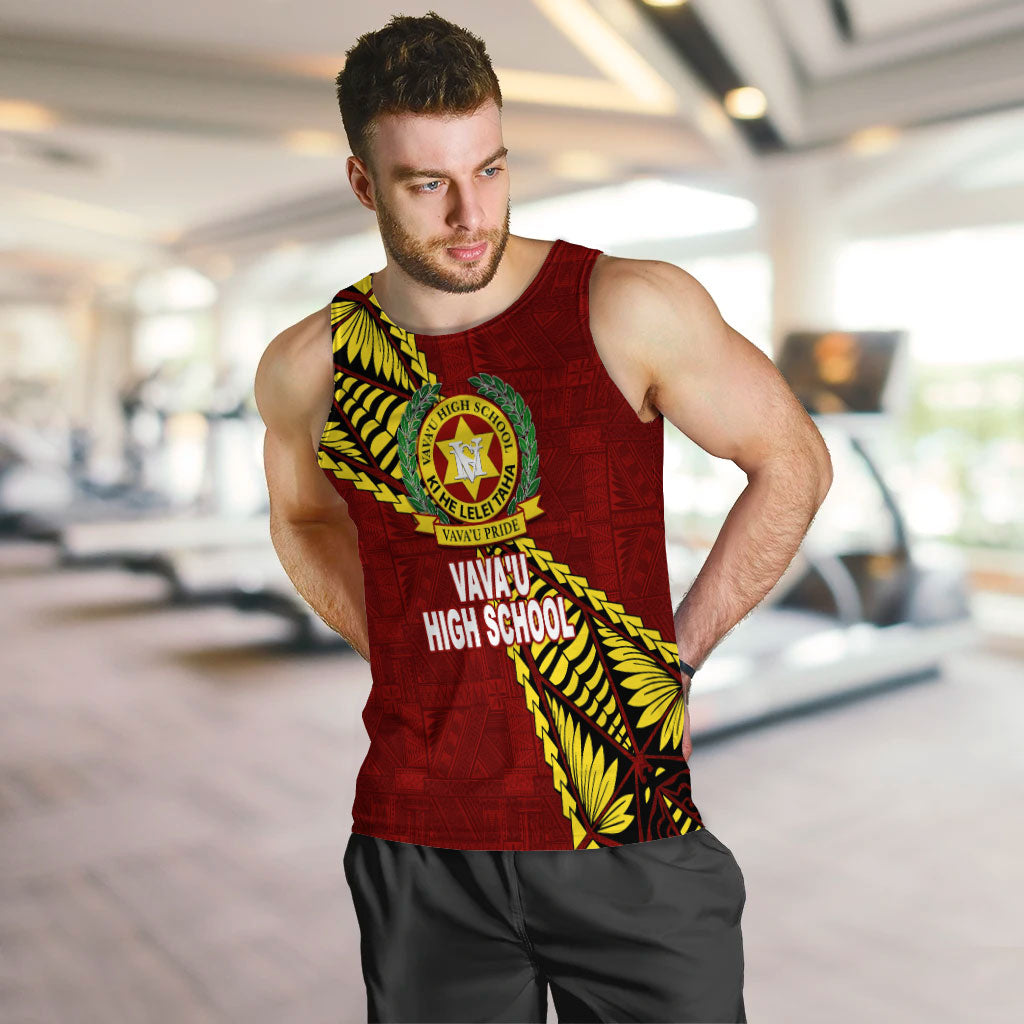 Tonga Vava'u High School Tongan Patterns Men Tank Top - LT12 - Polynesian Pride