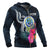 Federated States of Micronesia Zip up Hoodie Tropical Flowers - Polynesian Pride
