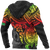 Vanuatu Polynesian Zip up Hoodie Reggae Turtle - Polynesian Pride