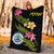 Federated States Of Micronesia Blanket - Plumeria Tribal - Polynesian Pride