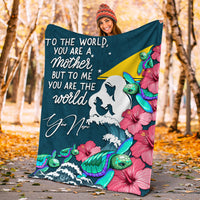 (Custom Personalised) Tokelau Mothers Day With Green Turtle Blanket - LT12 - Polynesian Pride