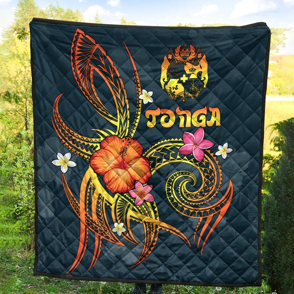 Tonga Polynesian Premium Quilt - Legend of Tonga (Blue) - Polynesian Pride