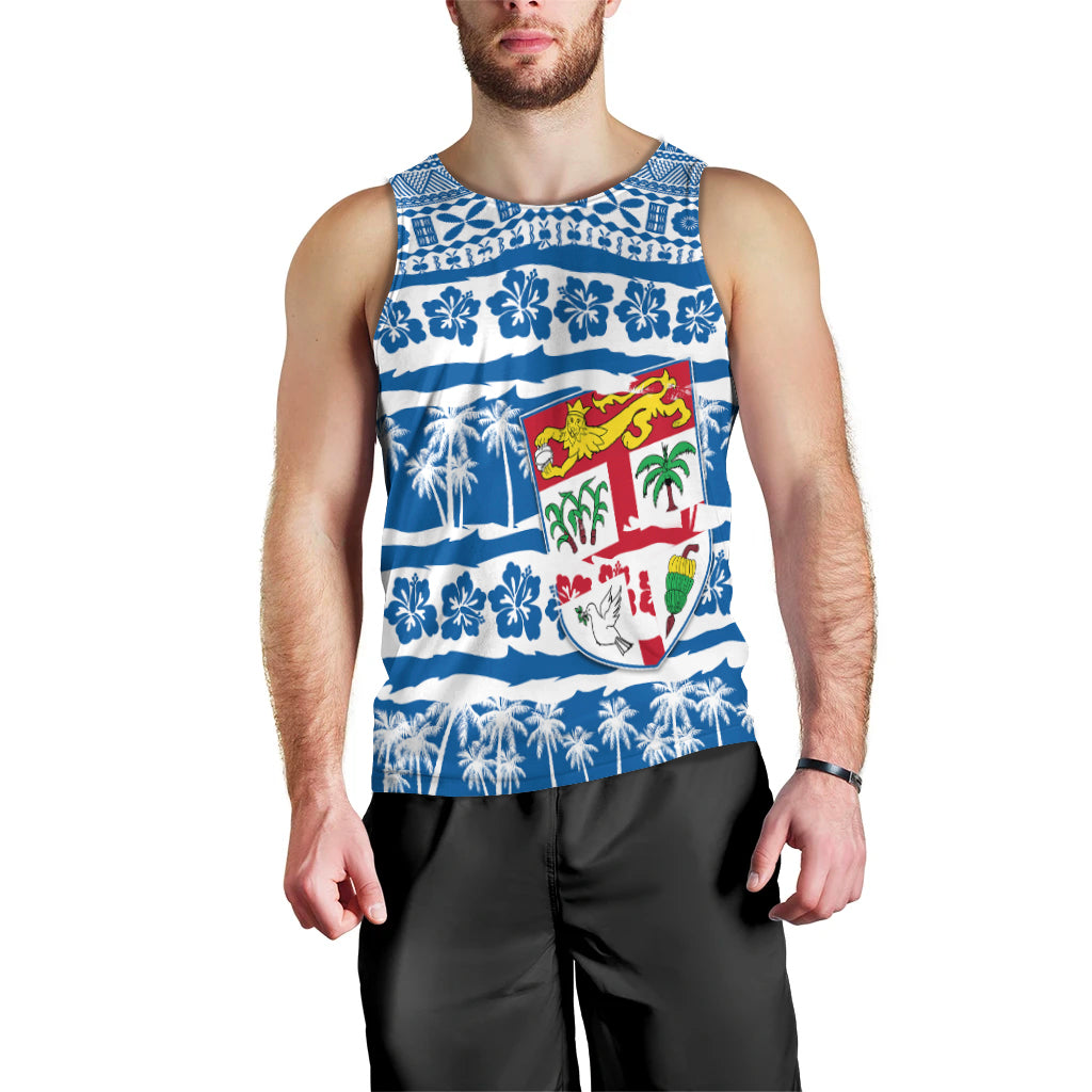 Fiji Polynesian Men Tank Top Fijian Tapa Pattern LT13 - Polynesian Pride