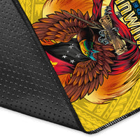 Papua New Guinea Rugby Kumul Pride Area Rug - LT2 - Polynesian Pride