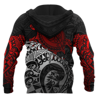 American Samoa Hoodie Polynesian Turtle (Red) - Polynesian Pride