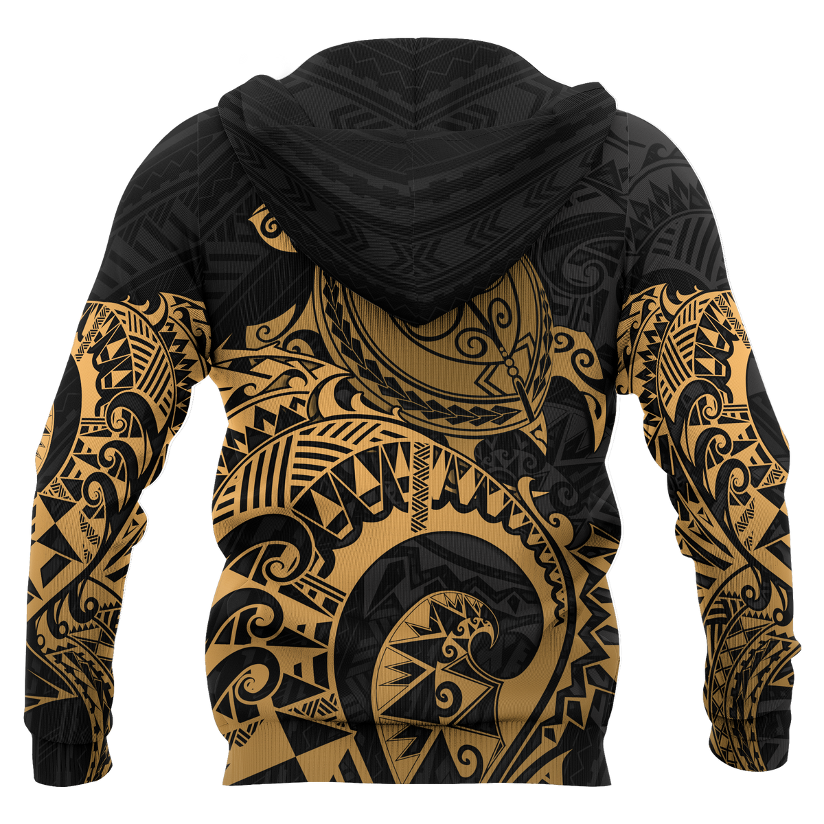 American Samoa Hoodie Polynesian Turtle (Golden) - Polynesian Pride
