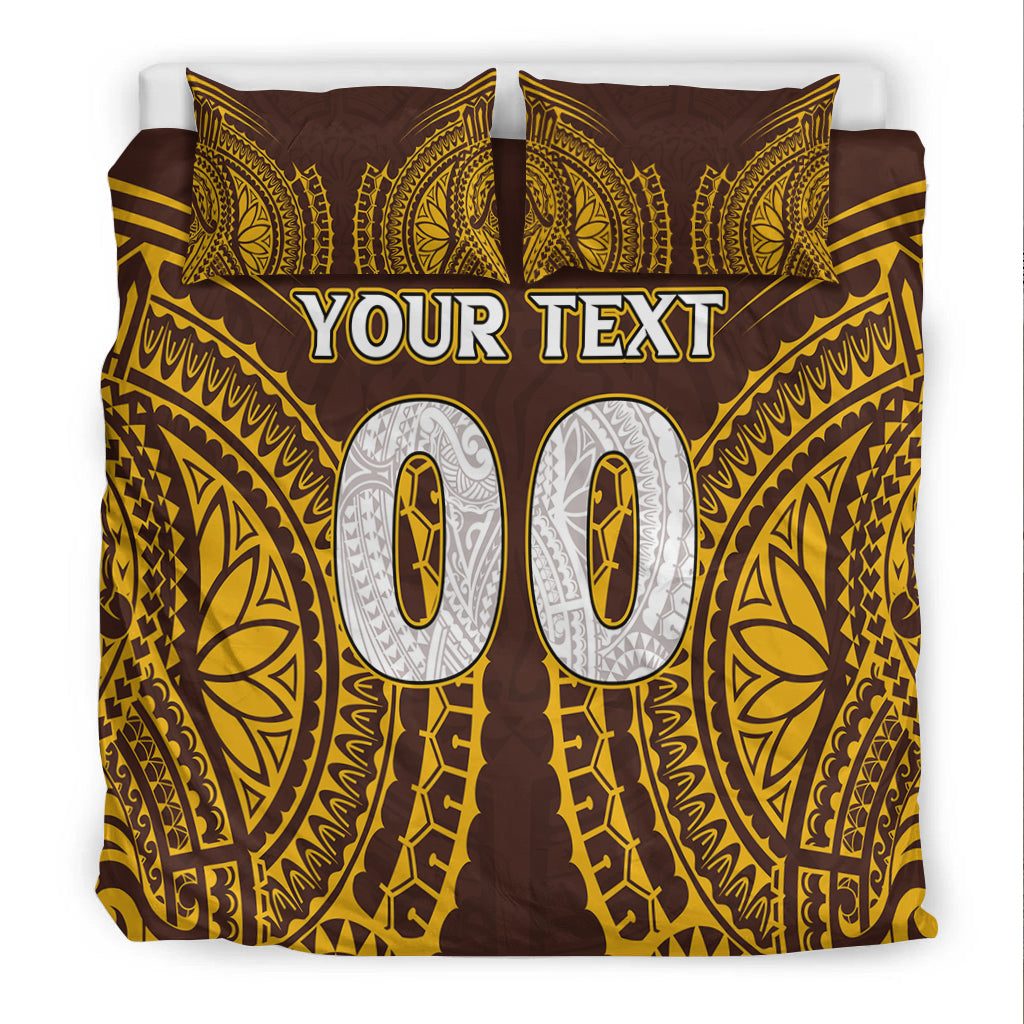 (Custom Personalised) Cook Islands Kukis Bedding Set - Tribal Pattern - LT12 - Polynesian Pride