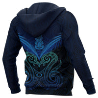 Maori Manaia New Zealand Hoodie Blue - Polynesian Pride