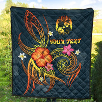 Tonga Polynesian Personalised Premium Quilt - Legend of Tonga (Blue) - Polynesian Pride