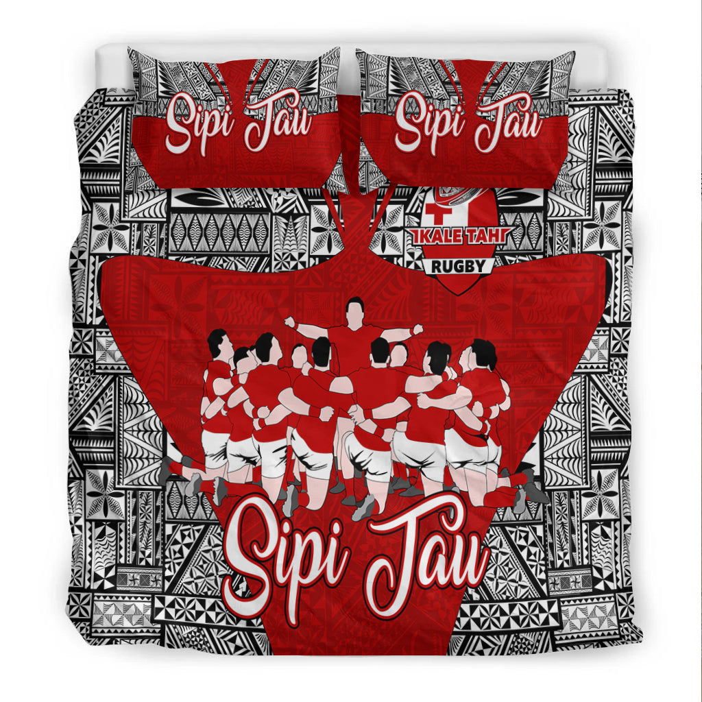 Tonga Rugby Ikale Tahi Sipi Tau Bedding Set - LT2 - Polynesian Pride