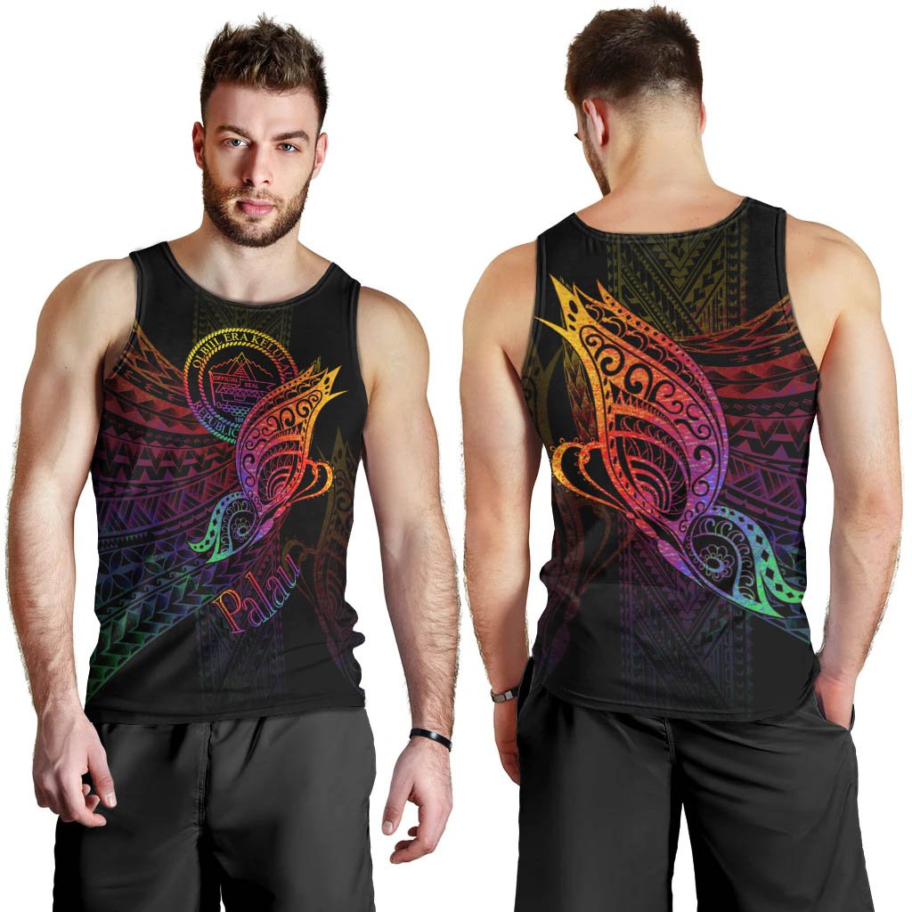Palau Men Tank Top - Butterfly Polynesian Style - Polynesian Pride