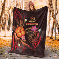 Vanuatu Polynesian Premium Blanket - Legend of Vanuatu (Red) - Polynesian Pride