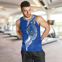 Pohnpei Men Tank Top - Micronesia Pride Blue - LT12 - Polynesian Pride