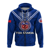 Toa Samoa Rugby Hoodie Samoan Warrior Pride LT12 - Polynesian Pride