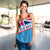 Fiji Day Women Tank Top - Tapa Pattern With Flag - LT12 - Polynesian Pride