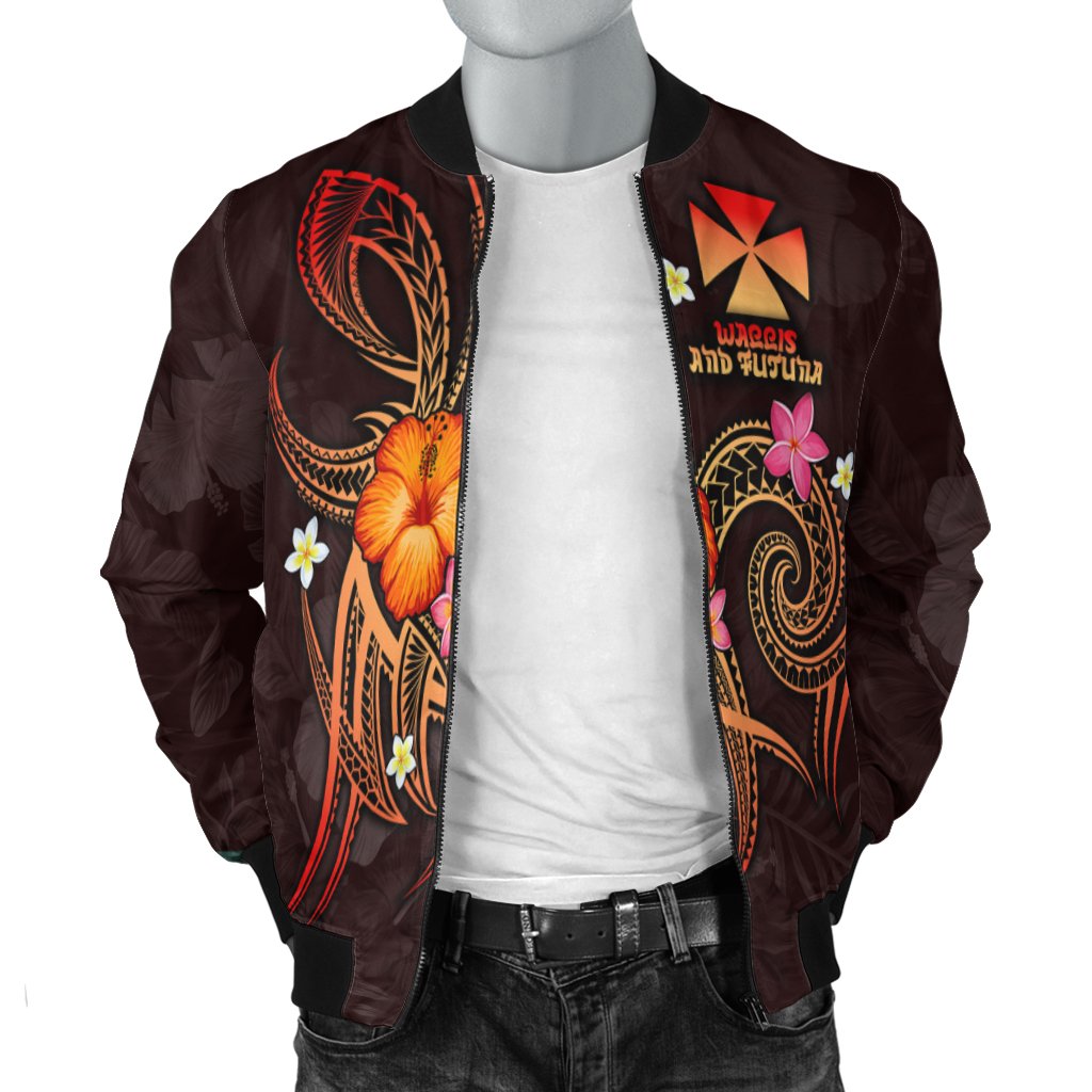 Wallis and Futuna Polynesian Men's Bomber Jacket - Legend of Wallis and Futuna (Red) - Polynesian Pride