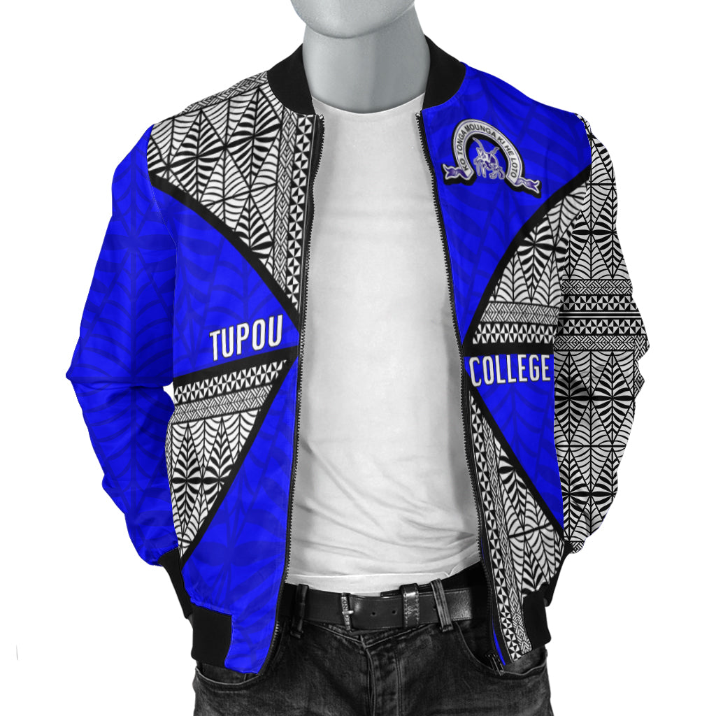 Tonga Tupou College Bomber Jacket - Tongan Patterns - LT20 - Polynesian Pride