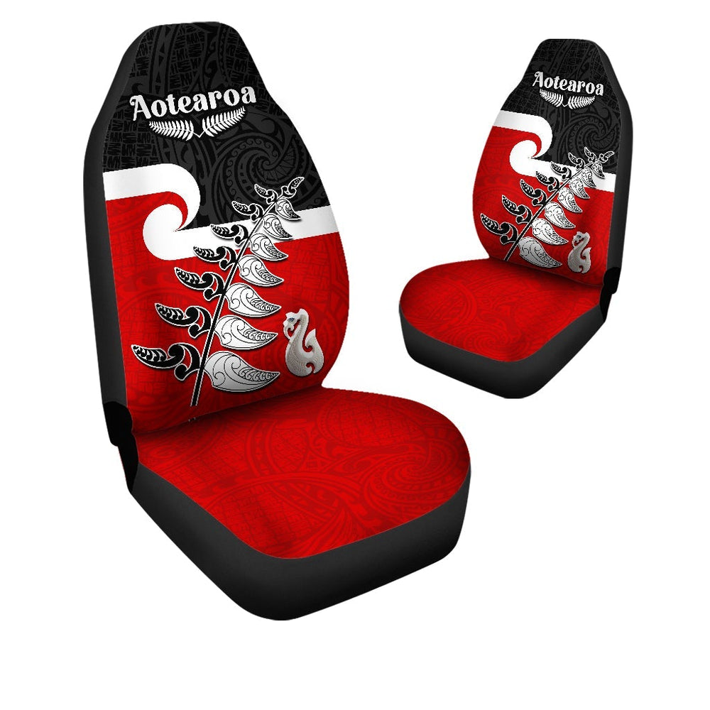 Kanaka Car Seat Covers - Custom Personalised Polynesian Pattern Style Gold  Color main image 0