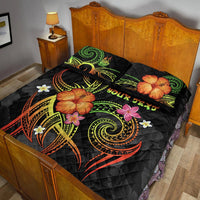 New Caledonia Polynesian Personalised Quilt Bed Set - Legend of New Caledonia (Reggae) - Polynesian Pride