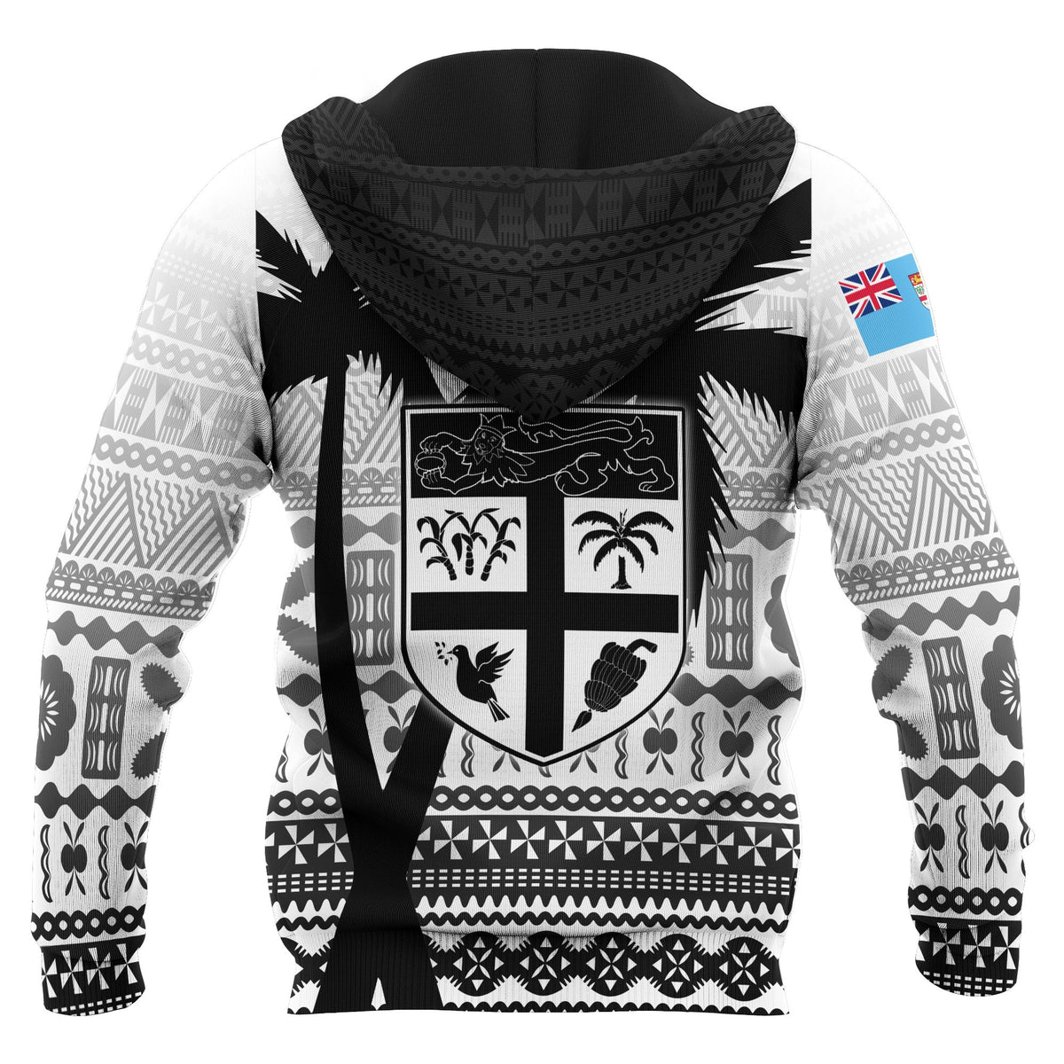 Fiji Tapa Hoodie Rugby Go Fiji Go - Polynesian Pride