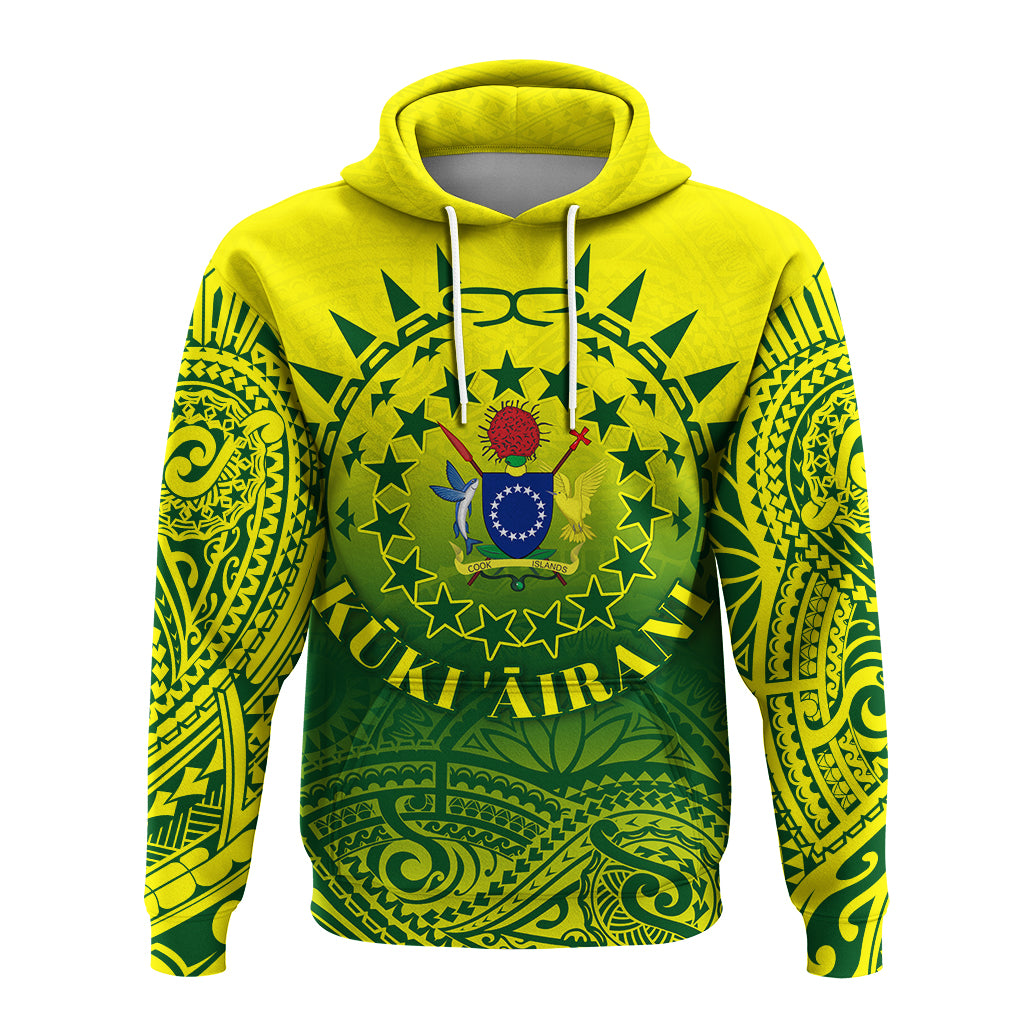 Cook Islands Hoodie Polynesian Tattoo Sunshine LT4 - Polynesian Pride