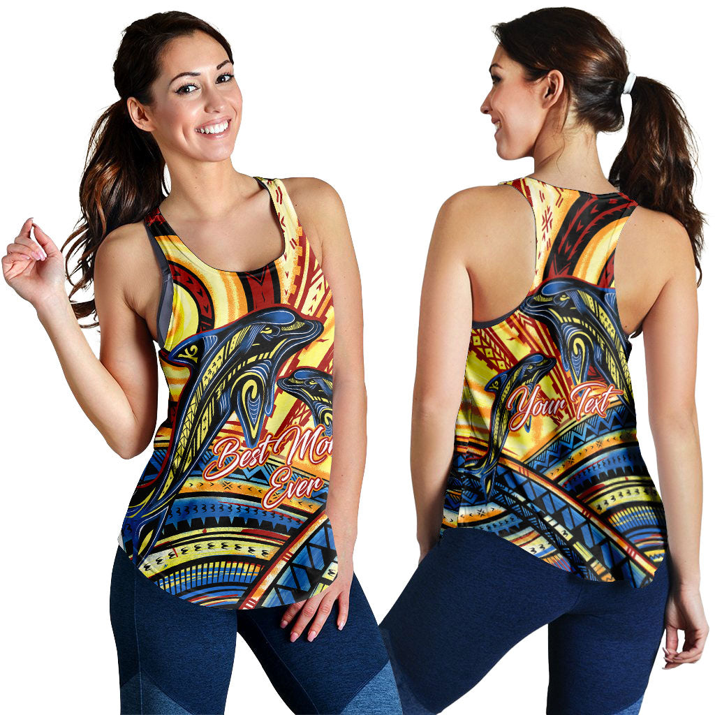 (Custom Personalised) Polynesia Best Mom Ever Women Tank Top - LT12 - Polynesian Pride