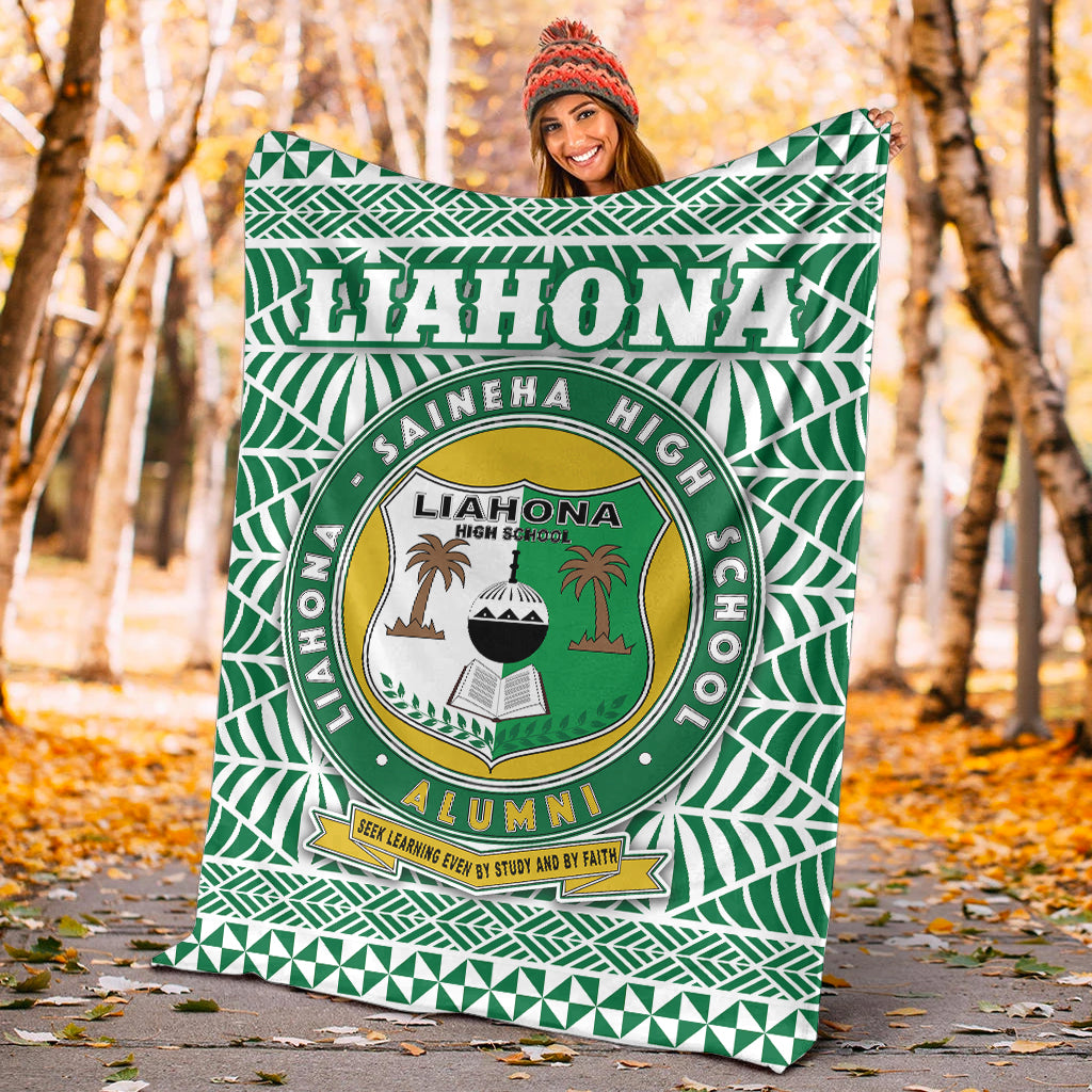 Liahona High School Premium Blanket Tonga Pattern LT4 - Polynesian Pride