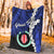Papua New Guinea Autonomous Region of Bougainville Province Polynesian Custom Personalised Blanket - Tribal Wave Tattoo - Polynesian Pride