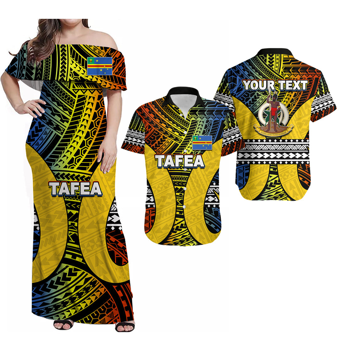 Custom Matching Hawaiian Shirt and Dress Polynesian Tafea Of Vanuatu LT6 Art - Polynesian Pride