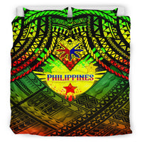 Philippines Polynesian Bedding Set - Custom Hope Begins In Your Home Reggae Style - Polynesian Pride