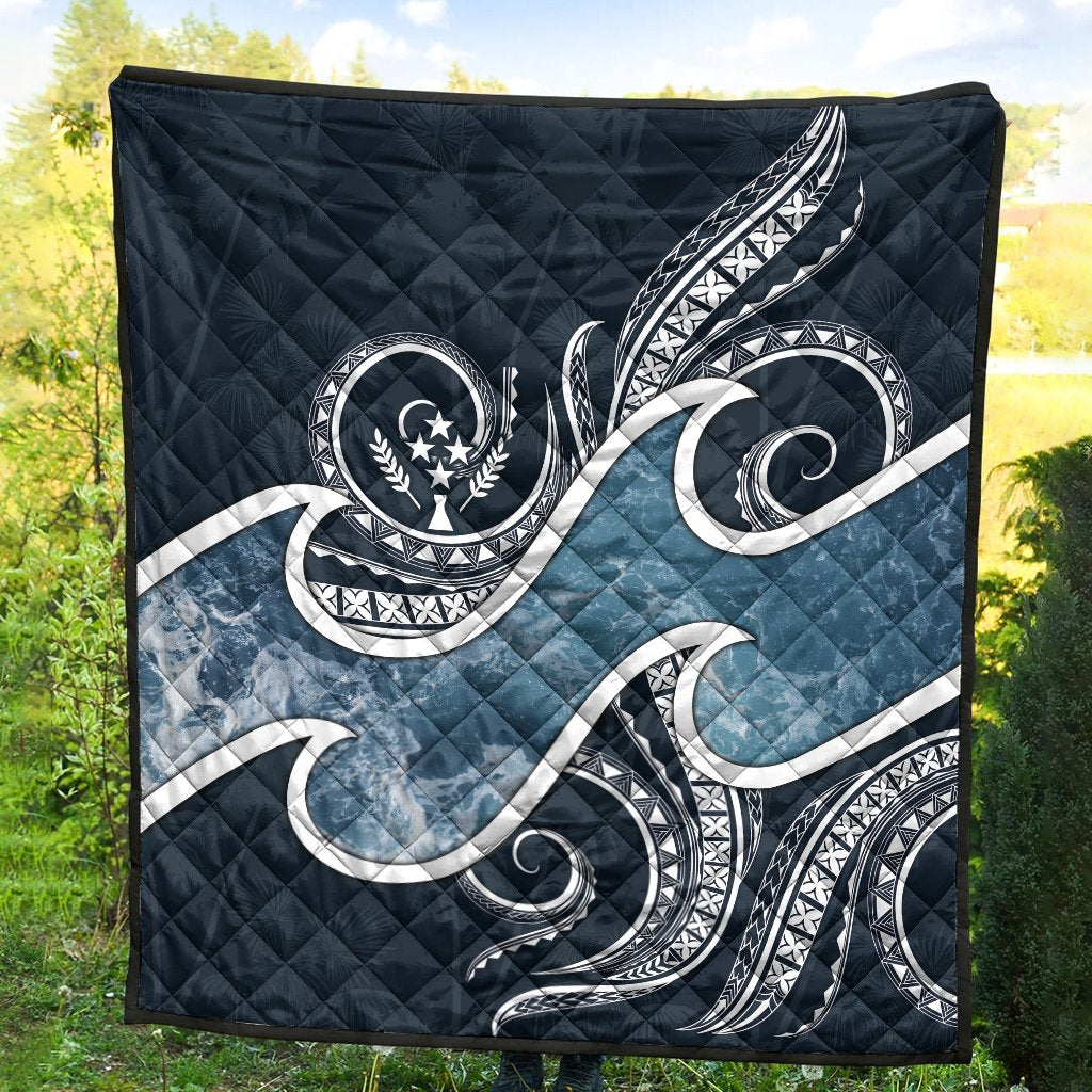 Kosrae Islands Polynesian Premium Quilt - Ocean Style - Polynesian Pride