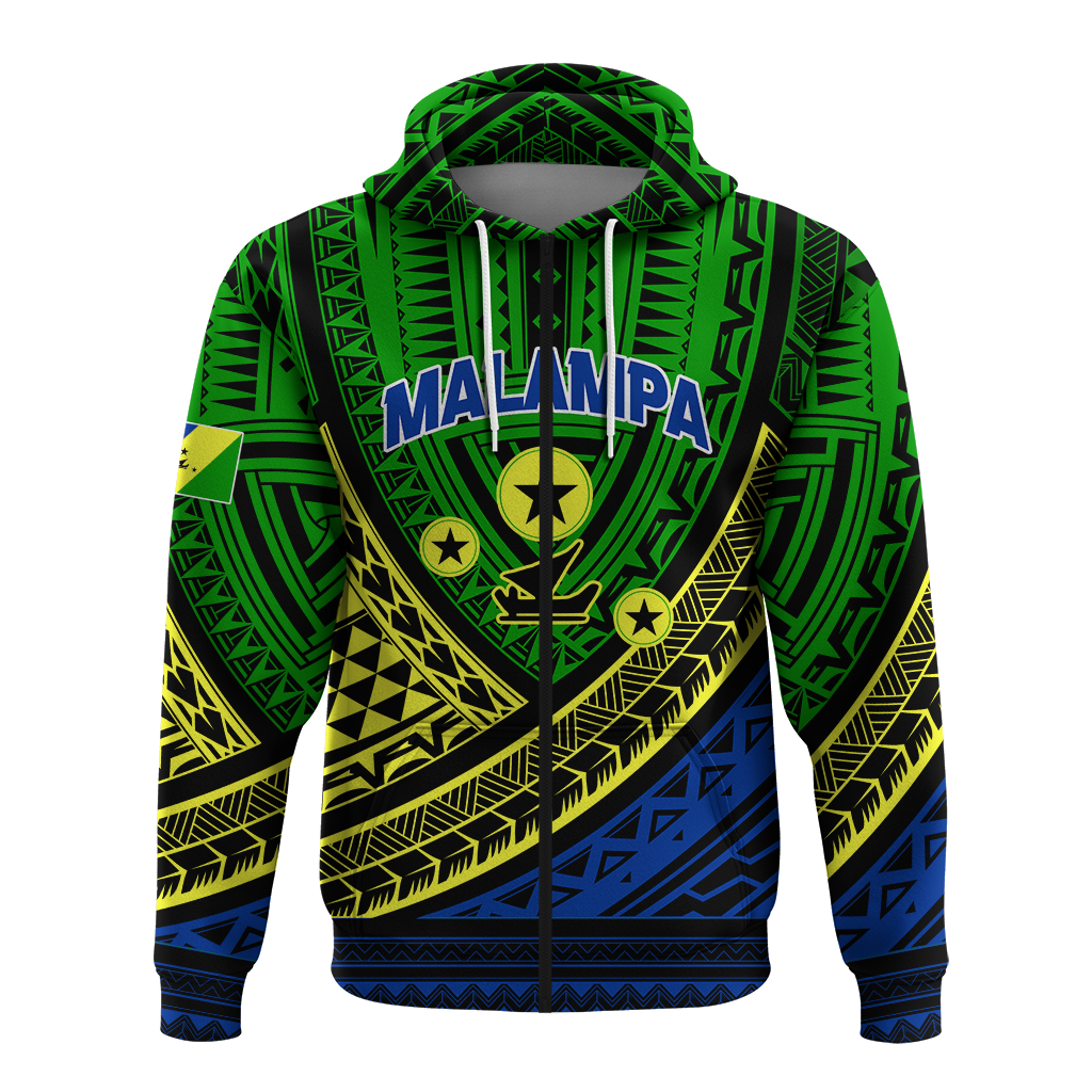 Custom Vanuatu Malampa Province Tribal Pattern Hoodie LT12 - Polynesian Pride