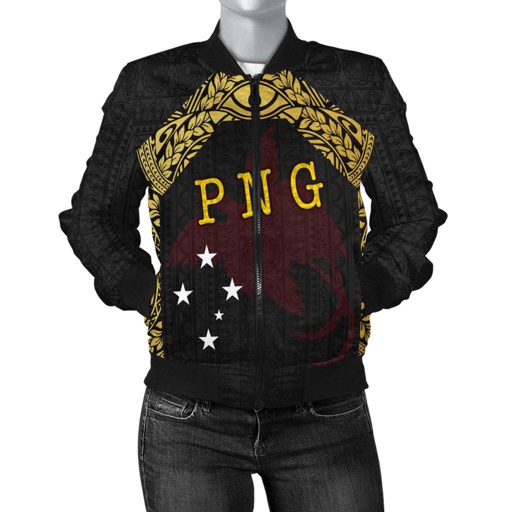 Papua New Guinea Women's Bomber Jacket - Erudite Eye - Polynesian Pride