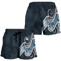 Papua New Guinea Polynesian Women's Shorts - Ocean Style - Polynesian Pride