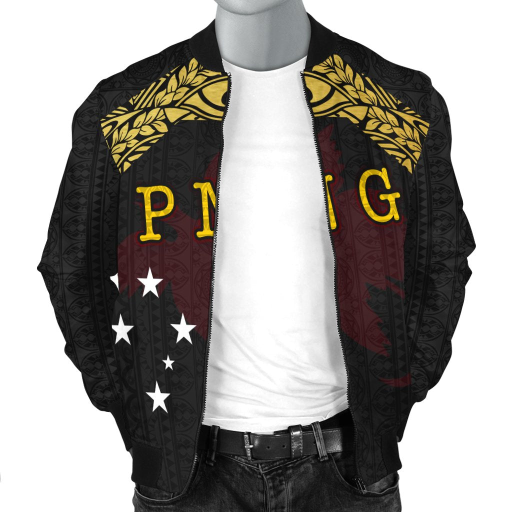 Papua New Guinea Men's Bomber Jacket - Erudite Eye - Polynesian Pride