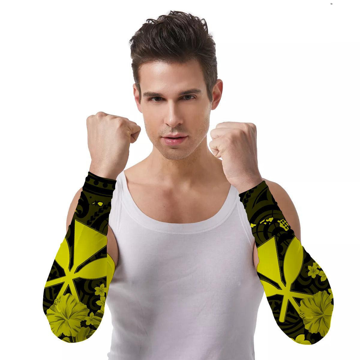 Arm Sleeves (Set of Two) Polynesia Kanaka Maoli Ver.07 LT13 Set of 2 Art - Polynesian Pride