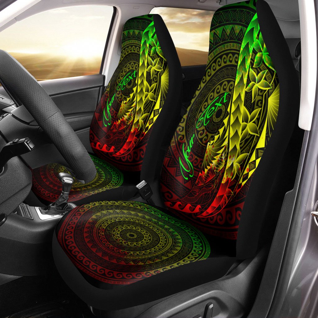 Samoa Car Seat Covers - Custom Personalised Polynesian Pattern Style Reggae Color Universal Fit Reggae - Polynesian Pride