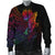 Papua New Guinea Men's Bomber Jacket - Butterfly Polynesian Style - Polynesian Pride