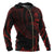 Federated States of Micronesia All Over Zip up Hoodie Red Tribal Wave - Polynesian Pride