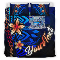 Fiji Custom Personalised Bedding Set - Vintage Tribal Mountain Crest - Polynesian Pride