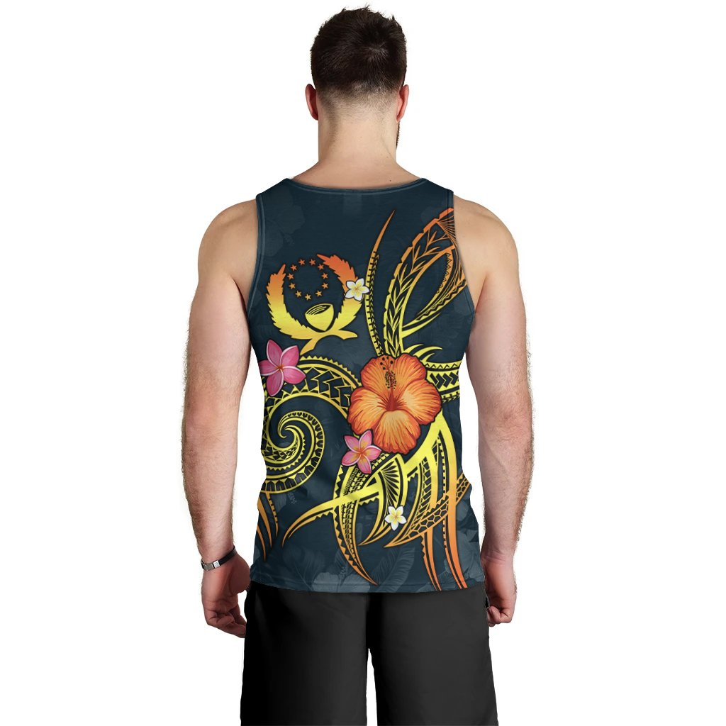 Pohnpei Polynesian Personalised Men's Tank Top - Legend of Pohnpei (Blue) - Polynesian Pride