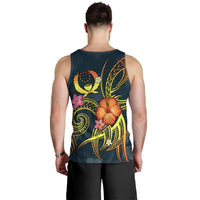 Pohnpei Polynesian Personalised Men's Tank Top - Legend of Pohnpei (Blue) - Polynesian Pride