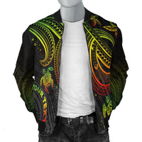 Polynesian Custom Personalised Men's Bomber Jacket - Reggae Turtle - Polynesian Pride